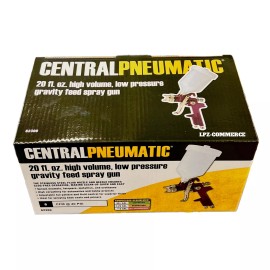 Central Pneumatic 20 fl. oz. HVLP Gravity Feed Air Spray Gun / spray gun with less overspray
