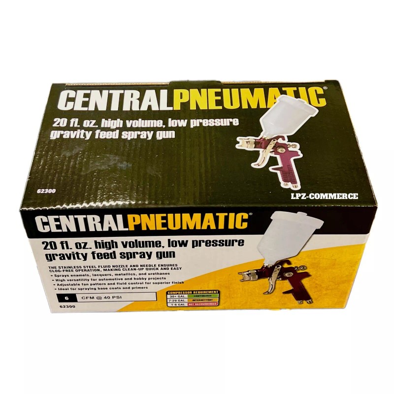 Central Pneumatic 20 fl. oz. HVLP Gravity Feed Air Spray
