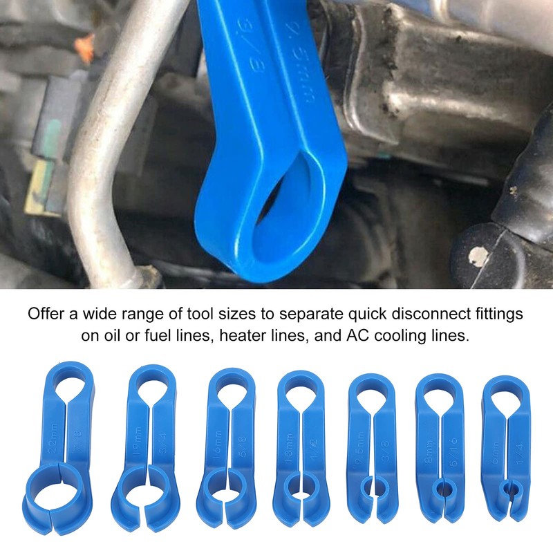 Qiilu Fuel Line Removal Tool, 7PCS/Set AC Fuel Line Disconnect