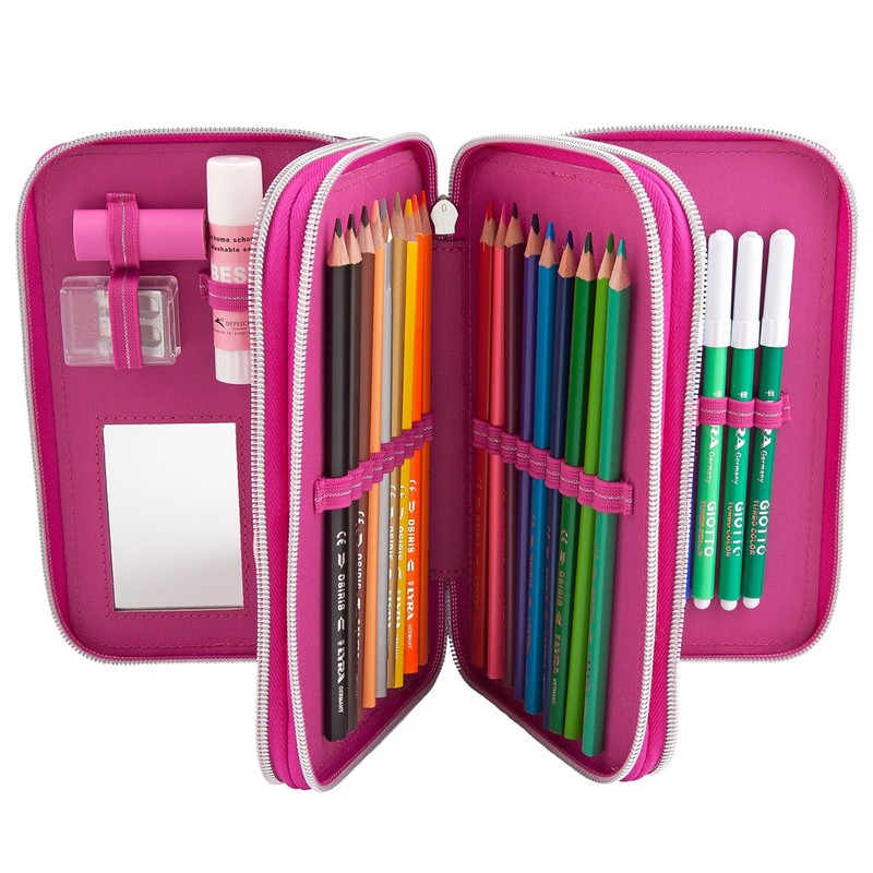 Depesche 6352 Top Model Friends Filled Pencil Case 3 Compartments