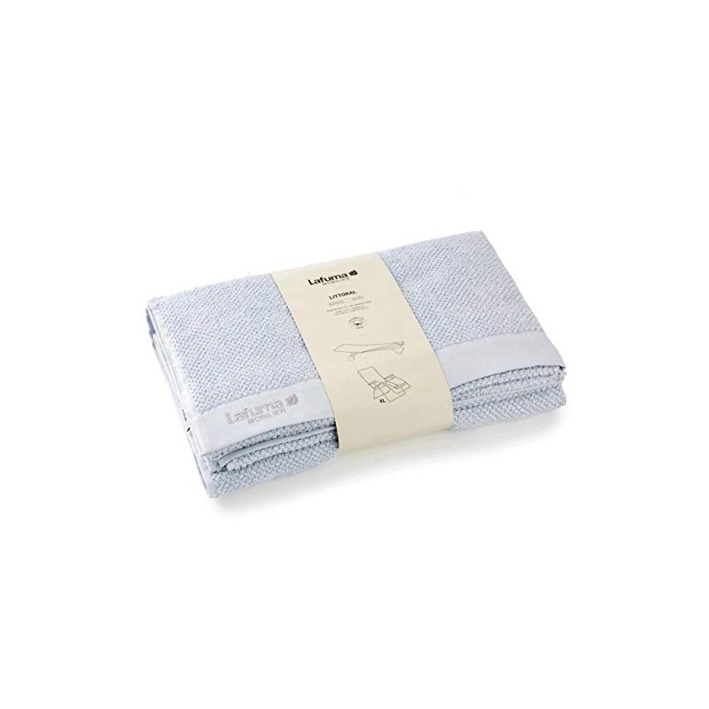 Lafuma Littoral Terry Cloth Cushion 'Embrum', Grey, Approx. 200 x