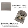 FreeHaveFun Women's Purse Small Many Compartments Leather Green with RFID
