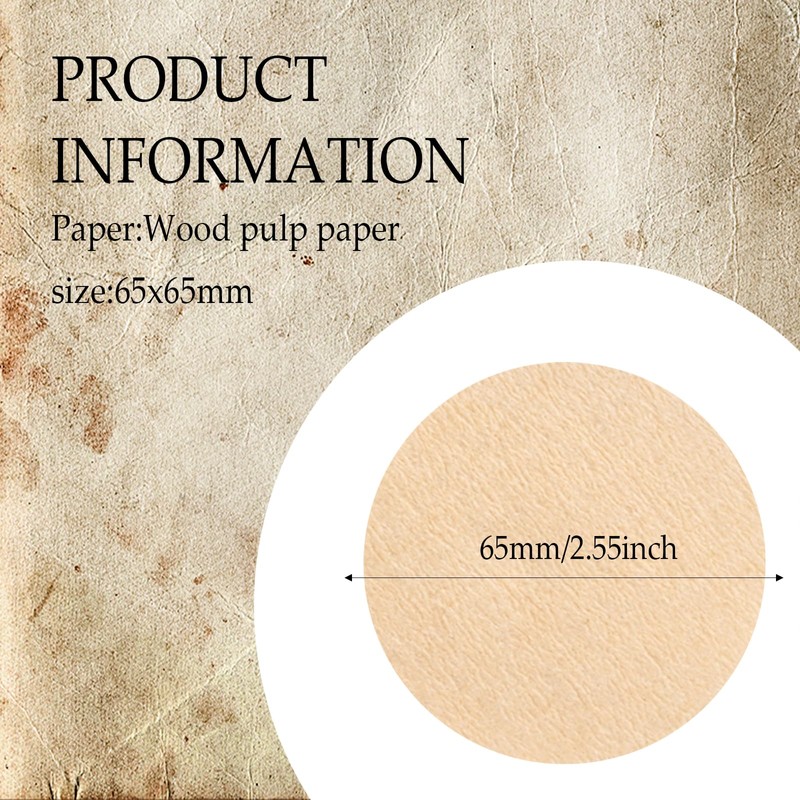 600 PCS Unbleached Coffee Filter Papers Compatible with Aerobie Aeropress