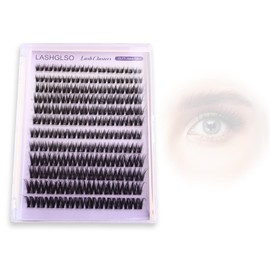 12 Pairs Premium Individual Cluster Lashes, Ultra-Thin & Comfortable Man-Made Fibers for Natural Curl & Fluffy Volume, Ideal for Morning-to-Night Wear