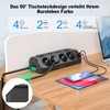 Power Strip with 4 Individual Switches, 4-Way Corner Socket Wall