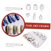 Healvian DIY Crystal Rhinestone Nail Art Charms of Flat Shape