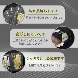 Plastic Playing Cards 54 Pack Black Magic Playing Cards Gold Foil Waterproof Playing Cards Party Gathering Games Cool Magic Party Supplies with Storage Box