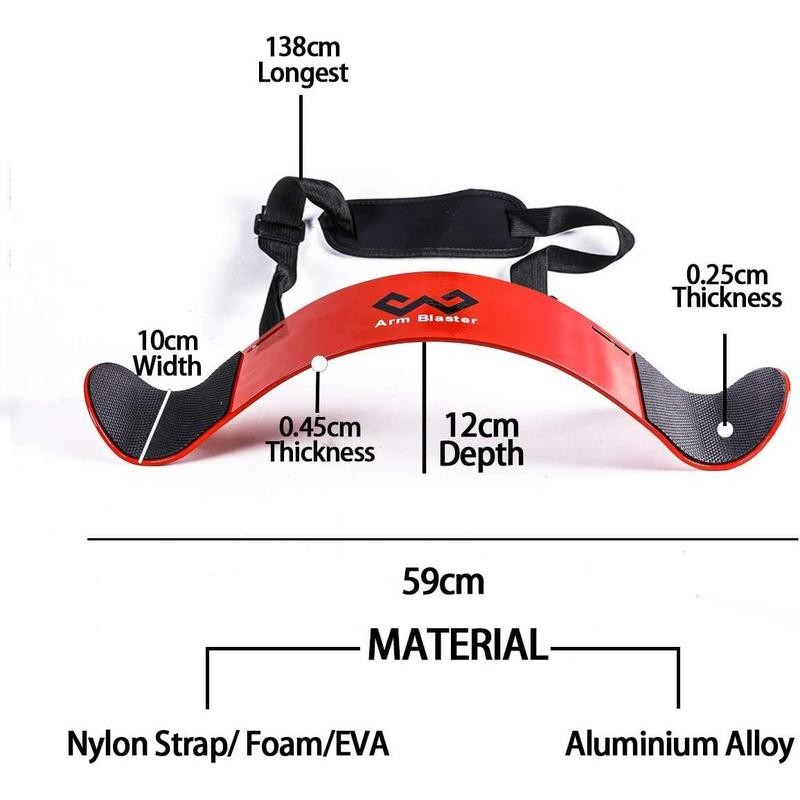 Arm Blaster Bicep Curl Thick Aluminum Adjustable Bodybuilding Bicep Isolator