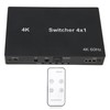 4Kx2K HD Multimedia Interface Switch 4X1 Mouse Keyboard Control Video
