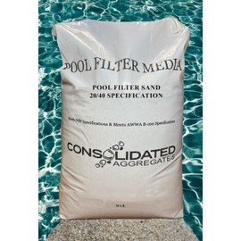 Silica Sand for Pool Filtration, Silica Pool Filter Sand for Above and In-Ground Pool Designs, 50 Pounds (20/40 Specification)