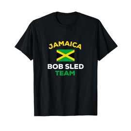 Jamaica Bobsled Team Jamaican Flag T-Shirt
