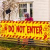 Halloween Clown Banner Outdoor, Do Not Enter Sign, Circus Decor