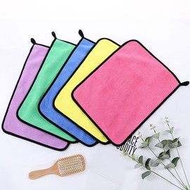 AUERVO Microfibre Cleaning Cloths - 30 x 30 cm Car Drying Cloth Cleaning Cloths - Multi-Purpose and Highly Absorbent Microfibre Cloths Cleaning Towel for Car Glass - Kitchen and Household (2 Colours)