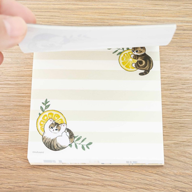Sunstar Stationery Mofusand Memo Square Lemon Tea S2840464