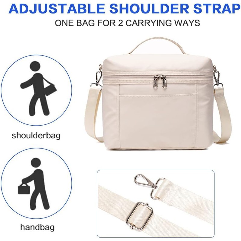 Insulated Lunch Bags for Women Cooler Bag Lightweight Nylon Waterproof