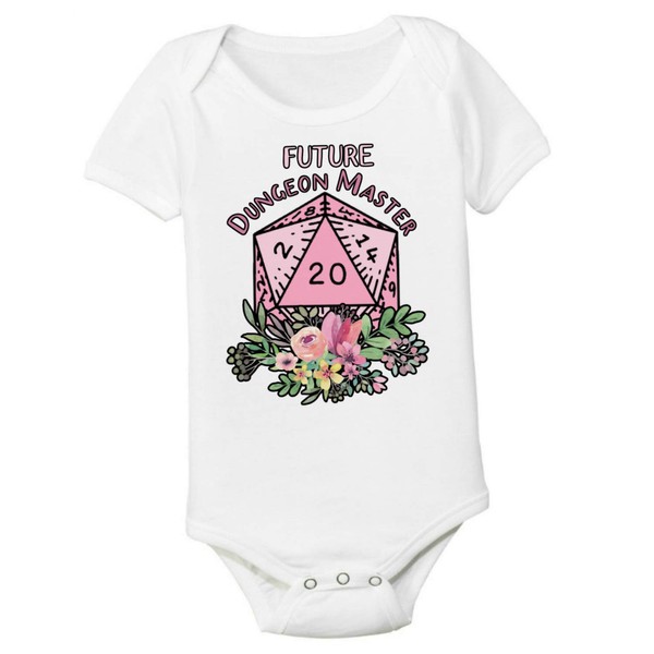 Dungeons and Dragons Onesie Girly 3-6 Months D&D Future Dungeon