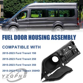 YZQPNB Fuel Filler Door Housing Pocket Hinge with Cover Compatible with 2015-2023 Ford Transit Van 150 250 350 Replace # CK4Z-5427936-A CK4Z-5427936-J CK4Z-61405A26-B