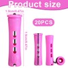 IKOPFLN 20 Pieces Hair Perm Rods Plastic Cold Wave Rods