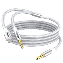 MOSWAG AUX Cable 1.64FT/0.5M Auxiliary Cable 3.5mm AUX Cord Male to Male Audio Stereo Cord Type C to 3.5mm Headphone Stereo Car Cord Compatible for Headphones,Car,Home Stereos,Speaker,Echo