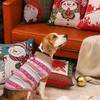 Dog Sweater Pink Pet Costume Cute Cat Outfits Christmas Clothes