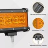 Auto Power Plus Amber LED Pod Lights Side Shooter 2pcs