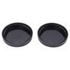 2PCS Lens Rear Caps ABS Plastic Snap On Lens Back