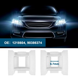 EMSea 10pcs Headlight Bracket Guide Bushing Clips 1218604 90386374 Compatible with Corsa B Tigra A Headlight Lock Clips White