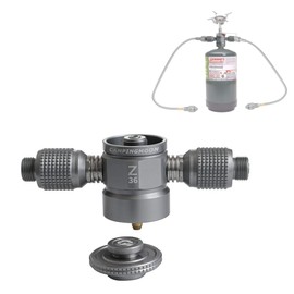 CAMPINGMOON 3 Outlet Camping Stove Adapter, Inlet: 16oz/1Lb Small Propane Tank, Outlet: EN417 Lindal Valve Z36