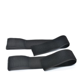 [LeTradeJP] Magic Garter Trouser Clip Band Bike Ankle Band Trouser Clip Clip Easy to Attach to Magic Arms or Legs Adjustable Size Wrap Resistant Stain Resistant Neoprene 1 Pair or 2 Pieces Black