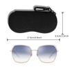 Sunglasses Case Ultra Light Neoprene Zipper Eyeglass Soft Case with