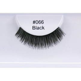 Elegant Lashes #066 Black Short Natural Thick False Eyelashes (100% Natural Human Hair)