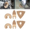 6PCS Hard Alloy Saw Blades Multifunctional Oscillating Saw Blades Tool