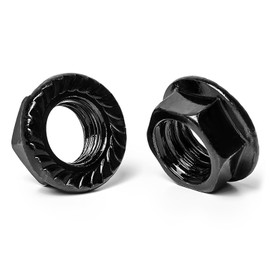 M8 nut, 30 pieces nut set, locking nuts, black, stainless steel nut, flange nut, hex nuts, screws nuts for connecting and attaching various components