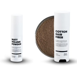 O.C. HAIRCARE Hair Starter Set for Hair Thickening - for Parting, Bald Areas on the Top and Back of the Head - Recommended by Leading Salons - 11 Colours - Resistant Scattered Hair