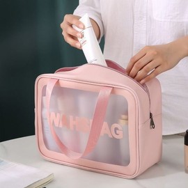 (Kongsimpatsim) TC PVC Waterproof Swim Bag Travel Wash Bag Pink / (콩심팥심)TC PVC 수영가방 방수 여행용 워시백 핑크