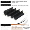 B&Q 1 Tray Self-Fanning Eyelashes, D-0.10-9 mm, Easy Fan Lashes