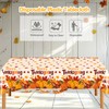 EUVBOKW 2 Pack Thanksgiving Tablecloths Plastic,54x108 Inch Disposable Fall Table