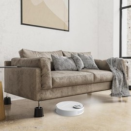 VANITURE VANITURE 4 inch Bed Risers Heavy Duty, Adjustable Furniture Risers for Bed, Sofa, Table, Chair, Support up to 1500 Lbs (Set of 9, Black)