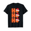 Santa Basketball Christmas T-Shirt, black