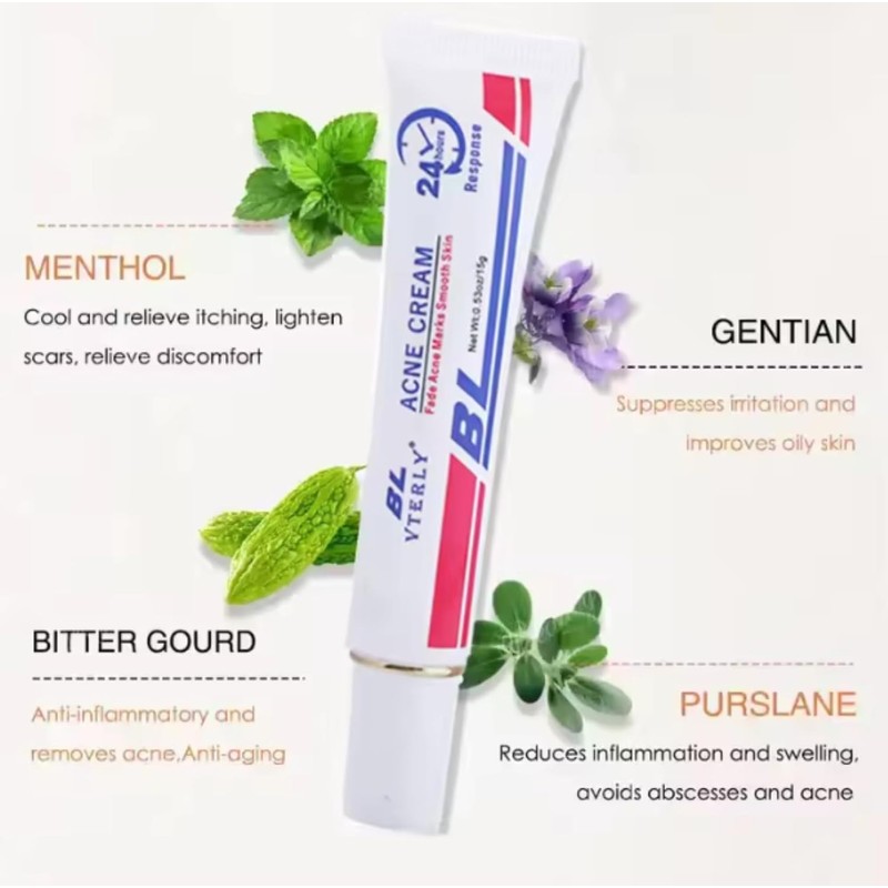Fast-Acting Acne Scar Treatment Cream - 24-Hour Spot Reduction, Anti-Acne