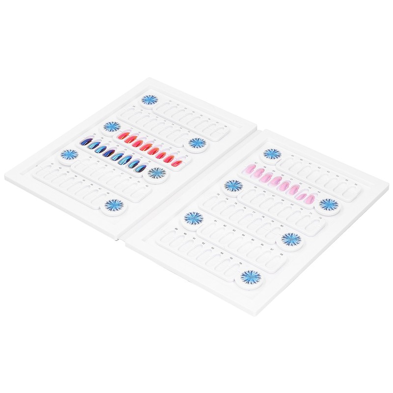 96 Colors Nail Gel Polish Display Book Detachable Magnetic Nail