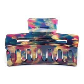 QinGoo Medium Purple Hair Clip, Firmly Curled, Hair Clip, Buns Clip, Hair Accessories, Adult, Cute, Stylish, Korean, 1 Piece (3.1 x 1.6 inches (7.8 x 4 cm), Purple)