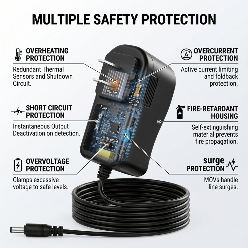 Fesasn 5V Power Adapter Cord for Super Box S1 S2