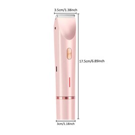 Electric Hair Trimmer for Women, 1 Box Rechargeable 2 in 1 Body & Facial Hair Removal, Multifunctional Hair Trimmer, Waterproof Dual Head Trimmer for Face Underarm Legs:_Purple_one-size