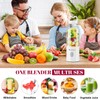 2PCS Portable Personal Blender 17 OZ/500 ML Juicer, 175W Personal