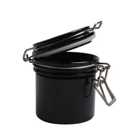 Mekupeu Eyelash Glue Storage Tank Individual Adhesive Stand Activated Carbon Cylinder Jar Sealed Container Lash Extension Tool, Black, 1PCS