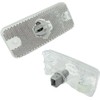 Generic 2 x Side Marker Lights Truck White Reflector Left