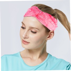 SAFIGLE 4Pcs Tie Dye Sports Headbands for Women Non Slip Grip Hairbands for Yoga Running Fitness Activities Sweat Absorbing Accessories