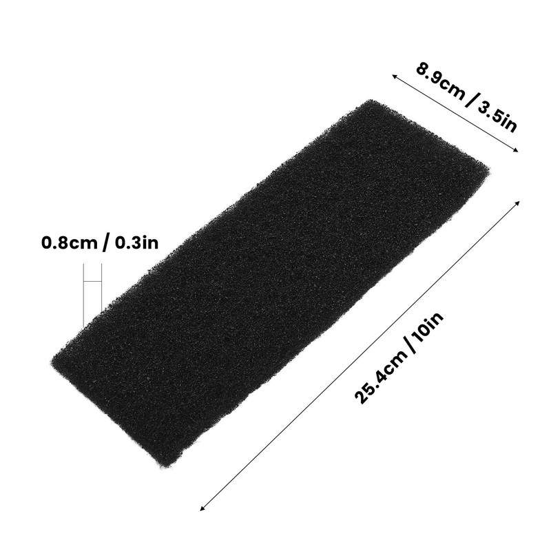 6PCS Ceiling Fan Filter Self Adhesive Activated Carbon Cotton Elliptical
