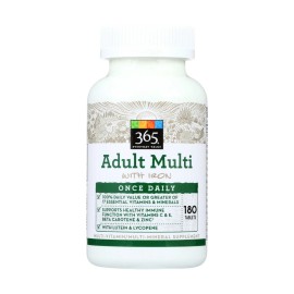 Whole Foods 365 Everyday Value Adult Multi, 180 count